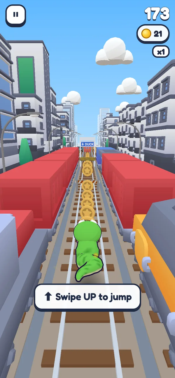 Dodging trains